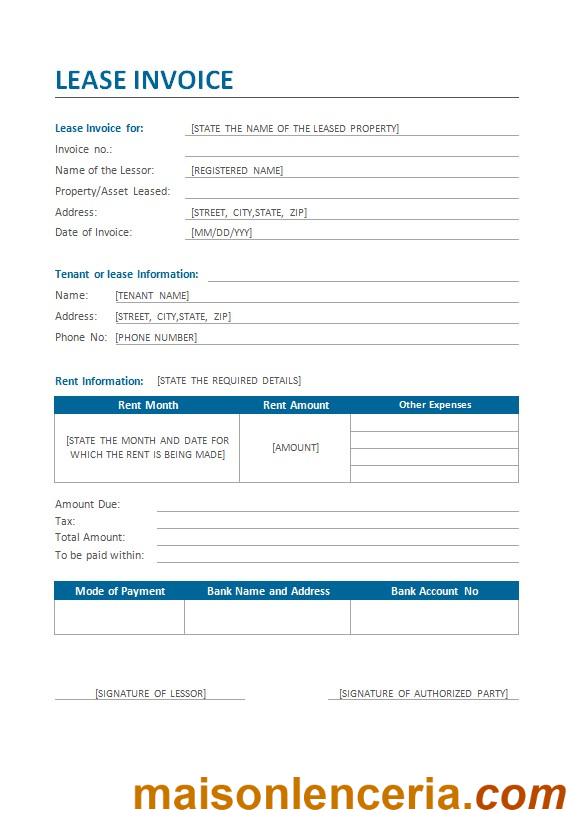 Szablon faktury leasingowej w formatach Word i PDF